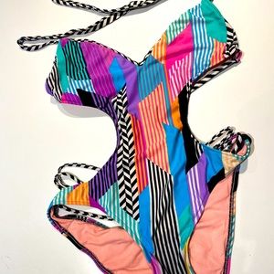 Fun, cut out swimsuit